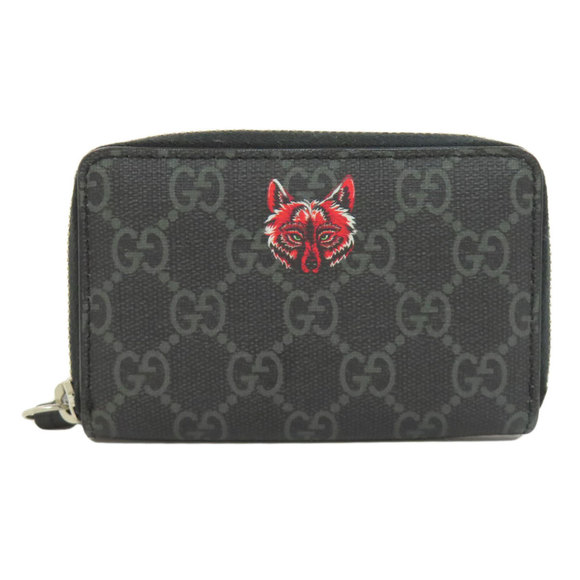 Gucci 451276 Wolf GG Supreme Business Card Holder/Card Case for Women GUCCI - Picture 1 of 10